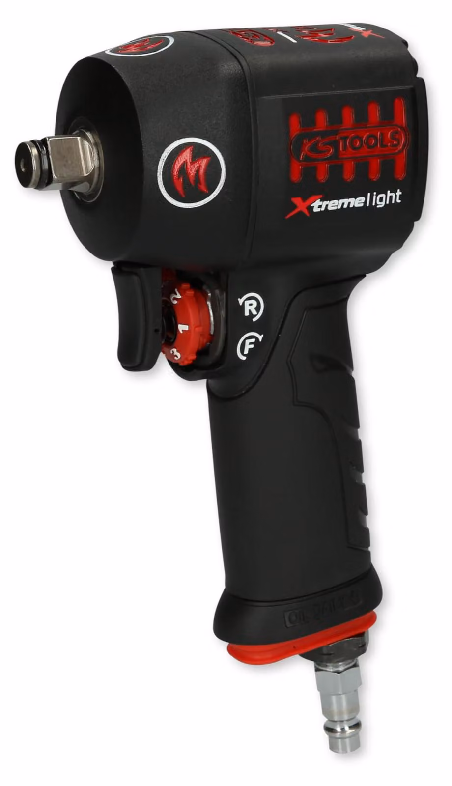 KS TOOLS Werkzeuge-Maschinen GmbH 1/2" miniMONSTER Xtremelight avvitatore a impulsi pneumatico ad alte prestazioni 1.390 Nm (515.1150)