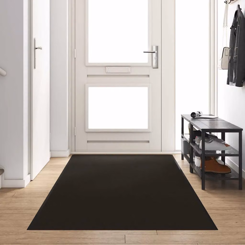 Tappetino moderno vidaXL nero in poliammide, L: 120 cm x P: 400 cm