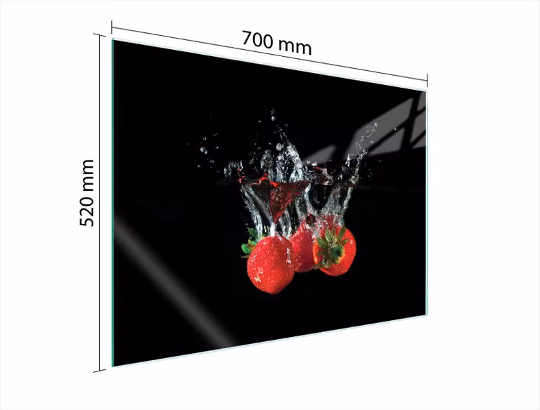 Piastra Di Protezione In Vetrina Per Levi 70X52 Fragola