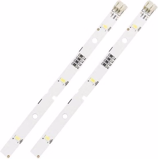 Striscia luminosa a LED per frigorifero, 12 V, 2 W, 16 x 1 cm, nera