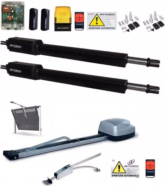 COMBO BATTENTE VH CORSA 400 230V + UNIKO 100KG 24V PORTA BASCULANTE CONTRAPPESI