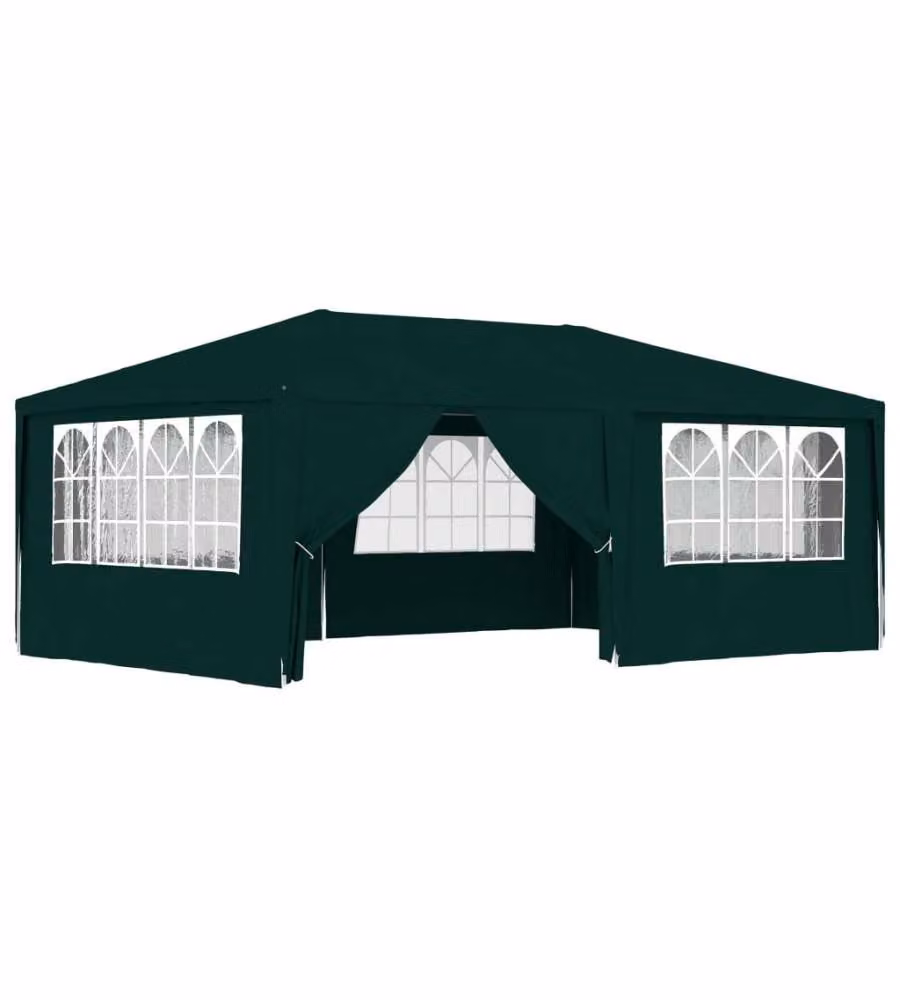 vidaXL Gazebo Professionale con Pareti Verde 4x6 m – 2