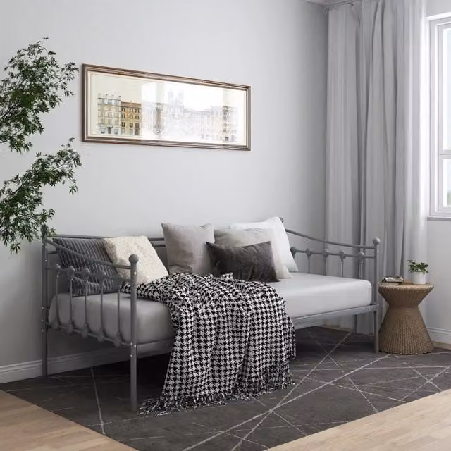 Telaio per divano letto Design Mania in metallo grigio opaco L/P/H: 200 x 90 x 95 cm – 1