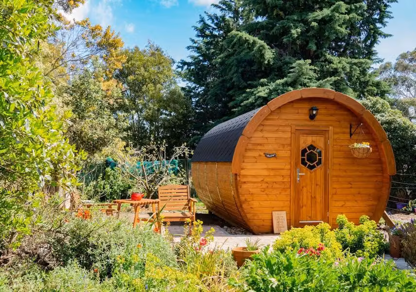 Campinghaus Barrel Ferienhaus Gartenhaus Camping Fass Mobilheim
