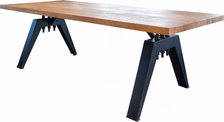 KAWOLA Tavolo da pranzo REY in acacia massiccia con bordi dritti 260x100 cm