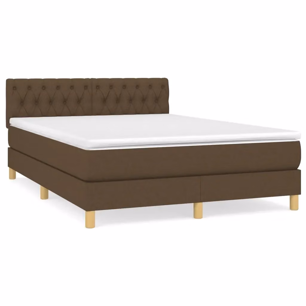 Letto Ibrido con Giroletto a Molle e Materasso vidaXL, Marrone e Bianco, L/P/H: 140 x 200 x 88 cm – 2