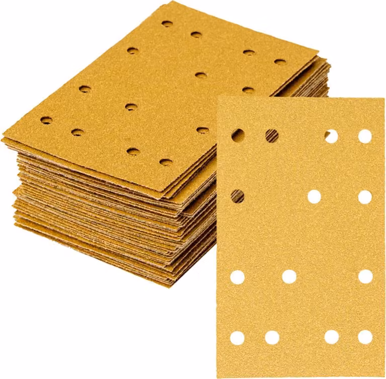 STIER Nastri abrasivi universali 80 x 133, P60, 50 pezzi, 14 fori, corindone, carta D stabile contenente lattice