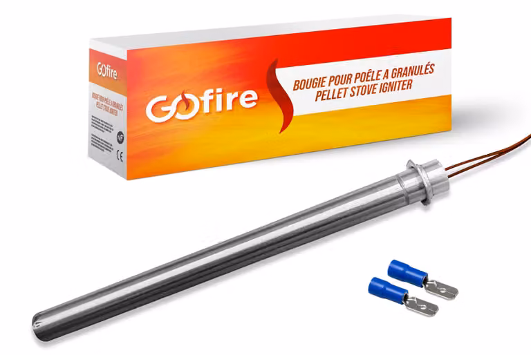 Stufa a pellet, diametro 160 mm, diametro pellet 12,5 mm, potenza 350 W, tensione 230 V