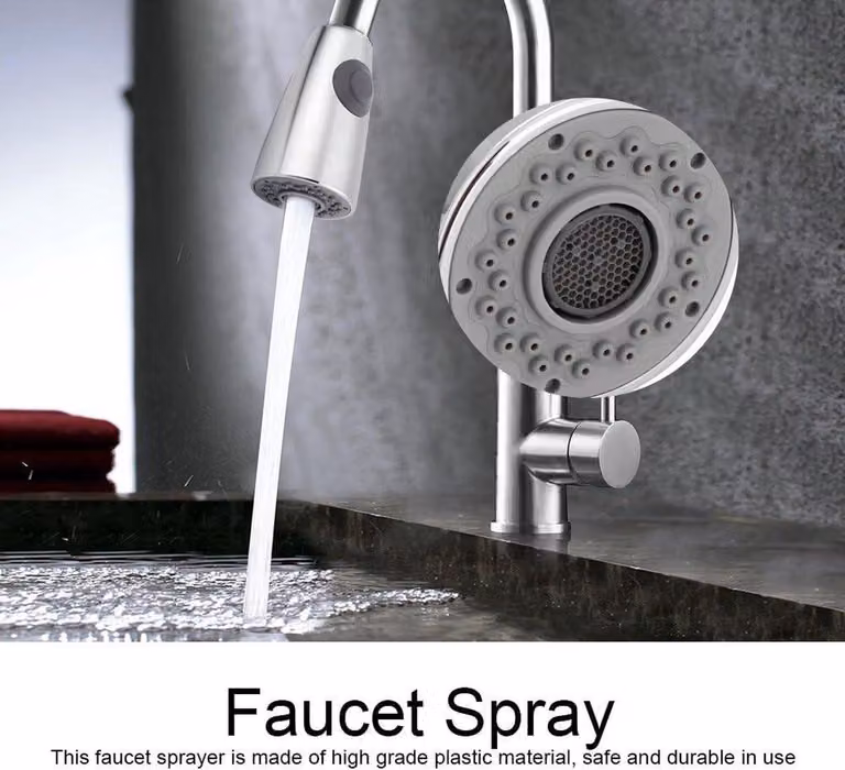 Ugello spray per rubinetto a spirale Trek Aus, ricambio per rubinetti da cucina e bagno, accessorio