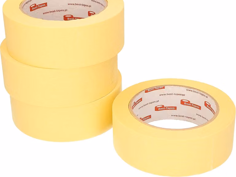 KOTARBAU® Set di 20 nastri per mascheratura 38 mm x 50 m Nastro protettivo giallo autoadesivo per lavori di verniciatura