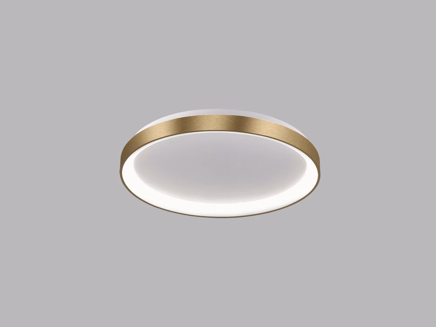 Apparecchio a soffitto BELLA SLIM CRI90, Variante: BELLA SLIM, Ø 580 mm, 48 W, 3360 lm, oro, 2CCT