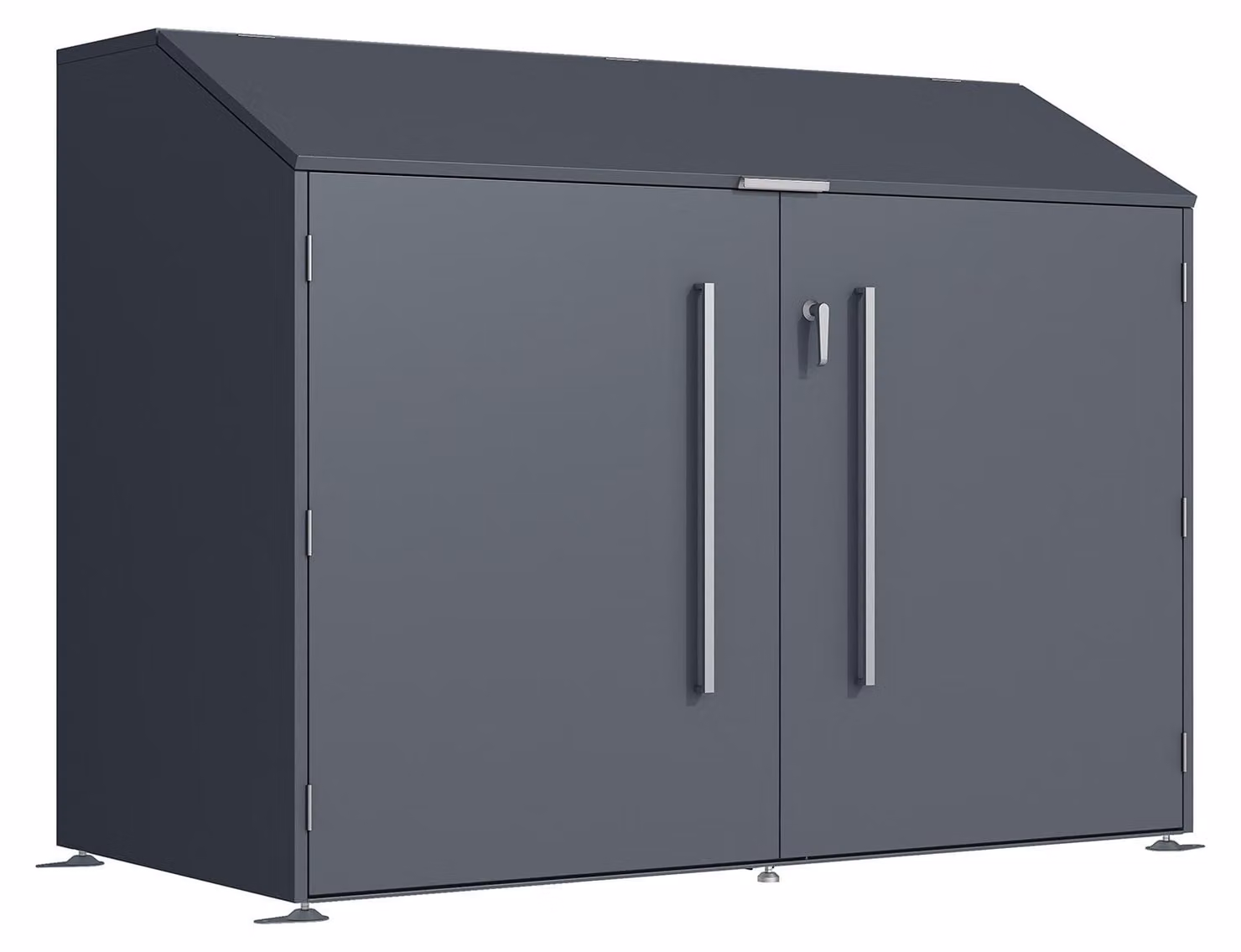 Westmann Linea Garage per biciclette in metallo con serratura per 4 biciclette, antracite