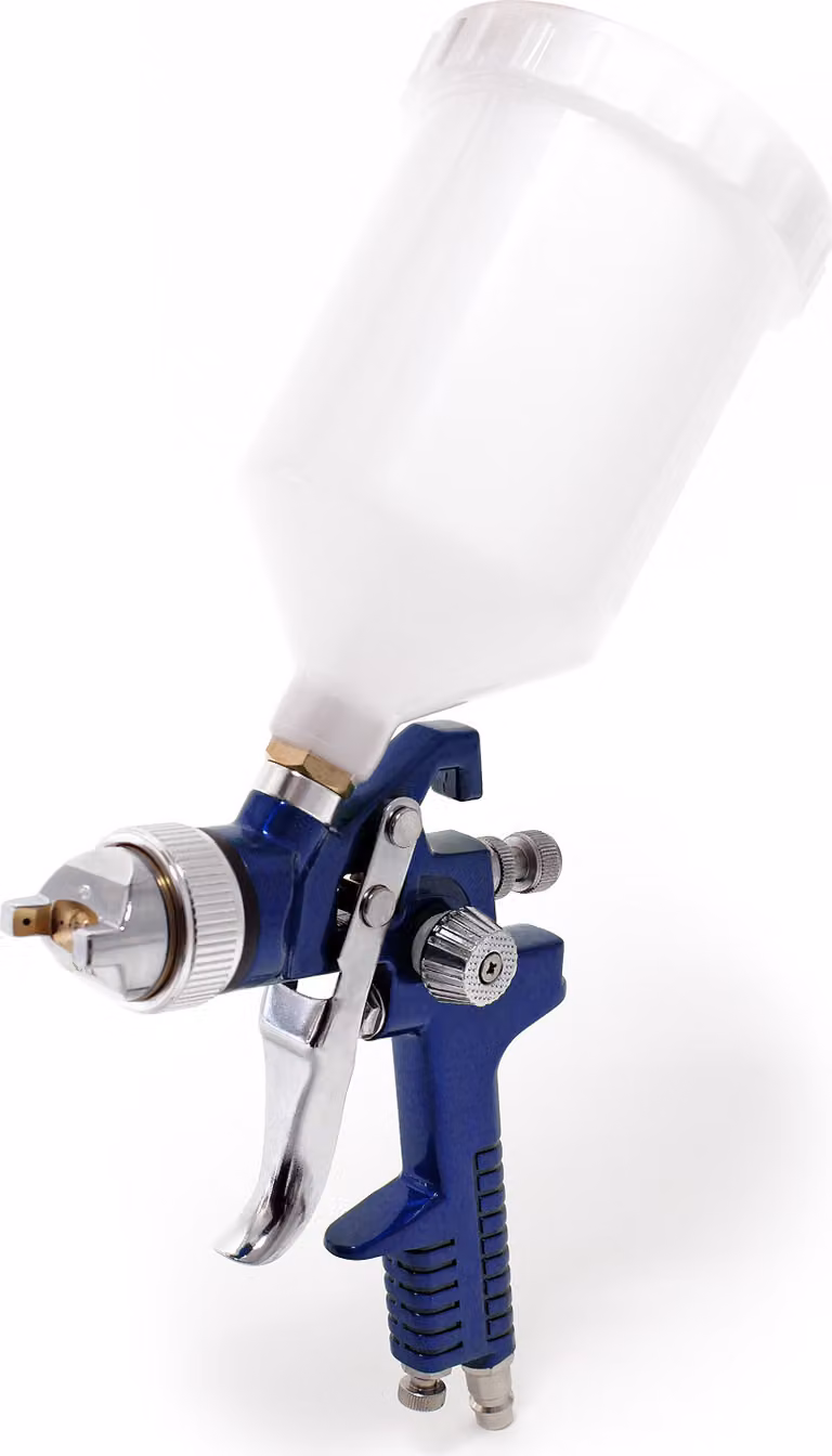 XPOtool Pistola a spruzzo HVLP per verniciatura HVLP-3000, ugello da 2,0 mm, tazza da 600 ml, larghezza di spruzzo regolabile, pistola a spruzzo pistola ad aerografo