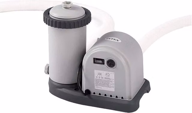 Pompa di filtraggio per piscine Intex grigia con diametro 38 mm