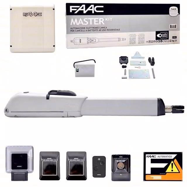 Kit Automazione Cancello FAAC 415 L 230V per Anta Battente Elettrica