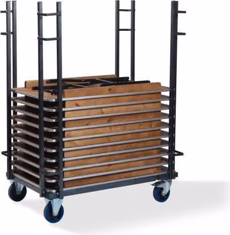 Carrello per tavoli pieghevoli rettangolari - regolabile, 1 pezzo