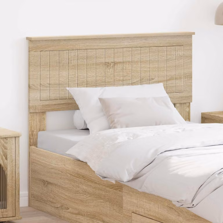 Testiera per letto moderna vidaXL in legno ingegnerizzato Rovere Sonoma, colore marrone