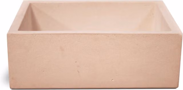 Lavello da Giardino Madrid di GIORDANOSHOP in Cemento Granulato di Marmo Rosa L/P/H: 45 x 35 x 21 cm