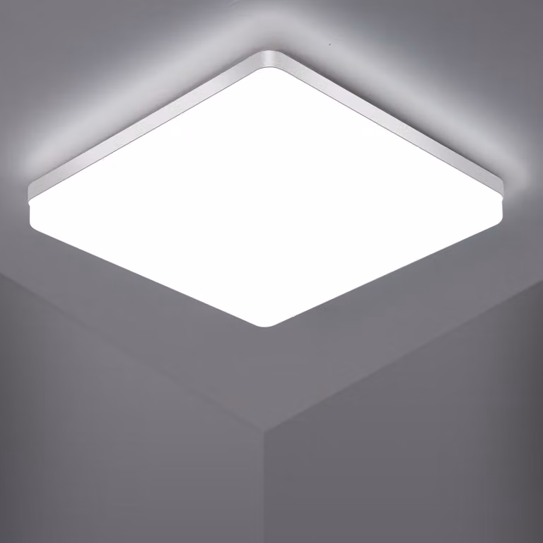 Pannello LED quadrato da soffitto, 48W, grado di protezione IP44, 6500K (bianco freddo), 30cm