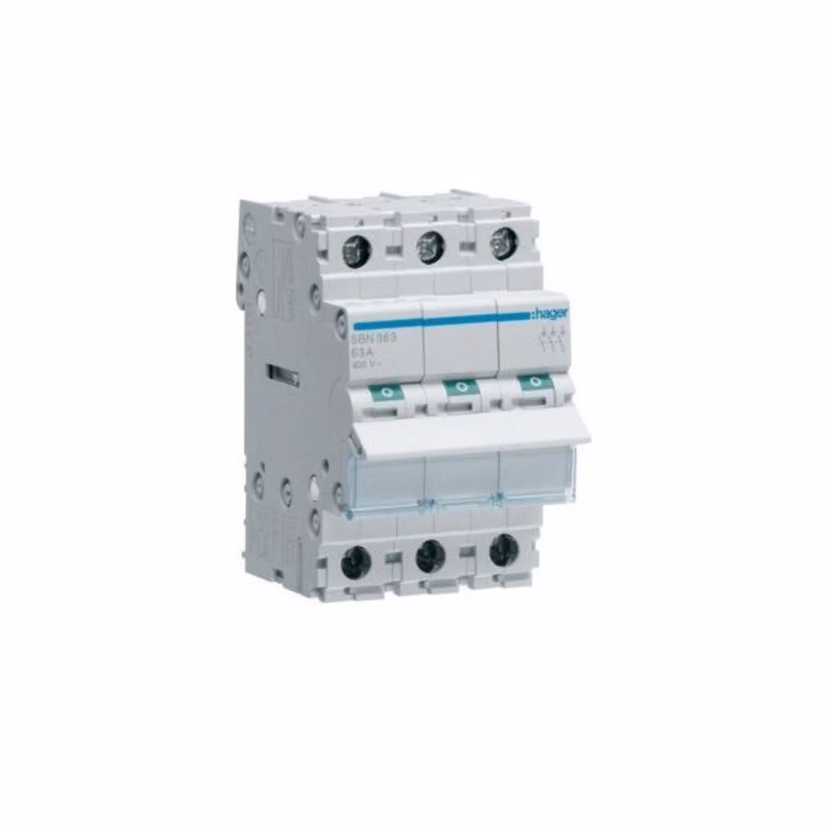 Hager SBN363 Corrente nominale: 63 A, Tensione bobina (max): 440 V