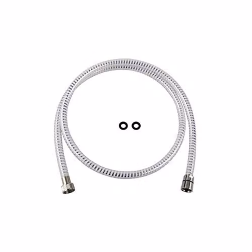 Flessibile plastica rinforzata, cromato/bianco lungh.150mm