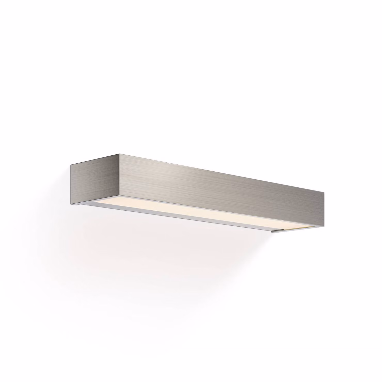 Decor Walther Applique da parete a LED Box 40 N, dimmerabile, Alluminio / Grigio / Zincato, Soggiorno / Sala da pranzo, Ottone, Moderno, Applique a LED
