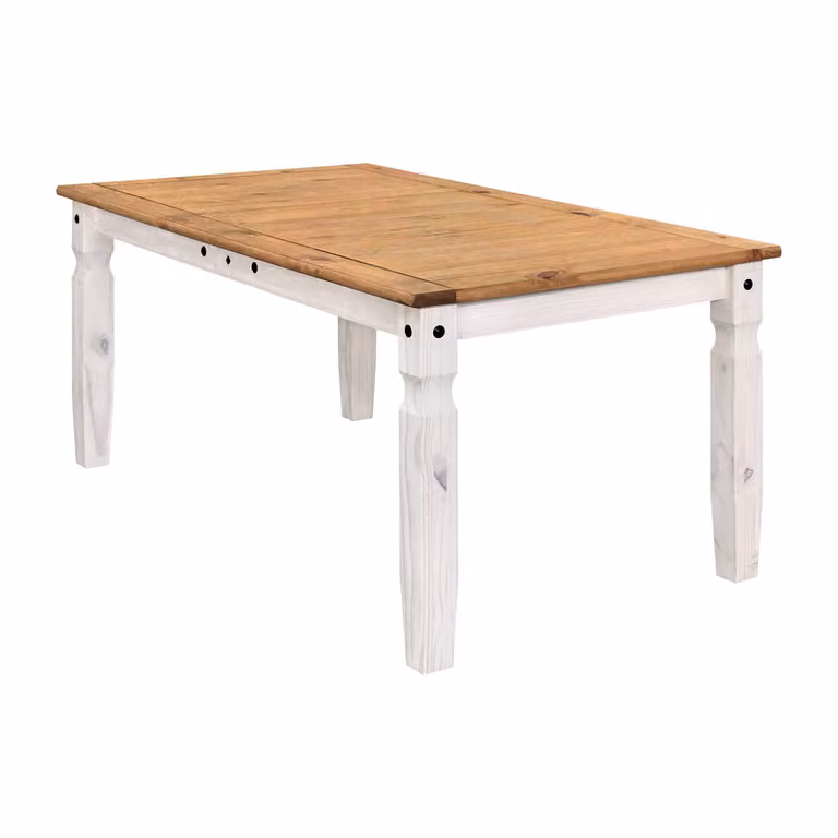 Tavolo da pranzo 178x92 bianco cera