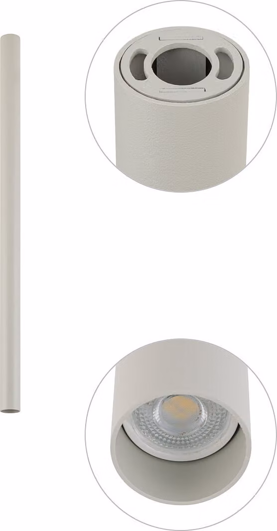 Faretto spot FOURTY grigio 1xGU10x10W in alluminio, dimensioni: 75x5x4 cm, IP20, Nowodvorski Lighting