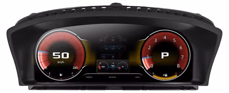 Cruscotto digitale, display da 12,3 pollici, installazione plug-and-play, compatibile con modelli E65 e E66