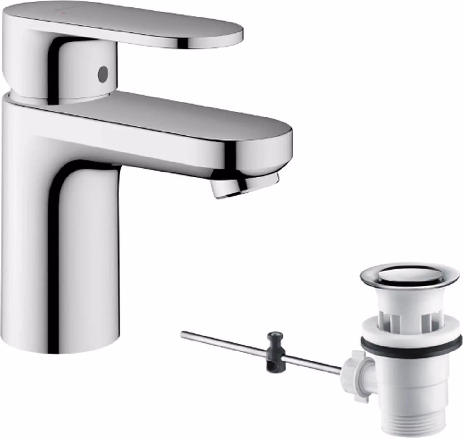 Miscelatore lavabo hansgrohe Vernis Blend 70 con set di scarico a tirante, cromato, 1 pz.