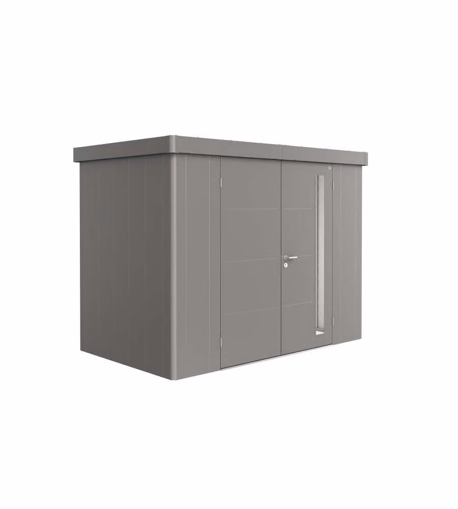 Casetta Neo 1C doppia porta, grigio quarzo metallizzato