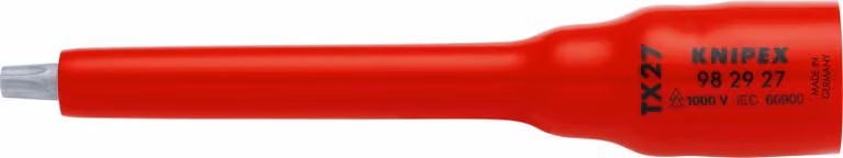 KNIPEX 98 29 27 Bussola 3/8" per TX27 123 mm