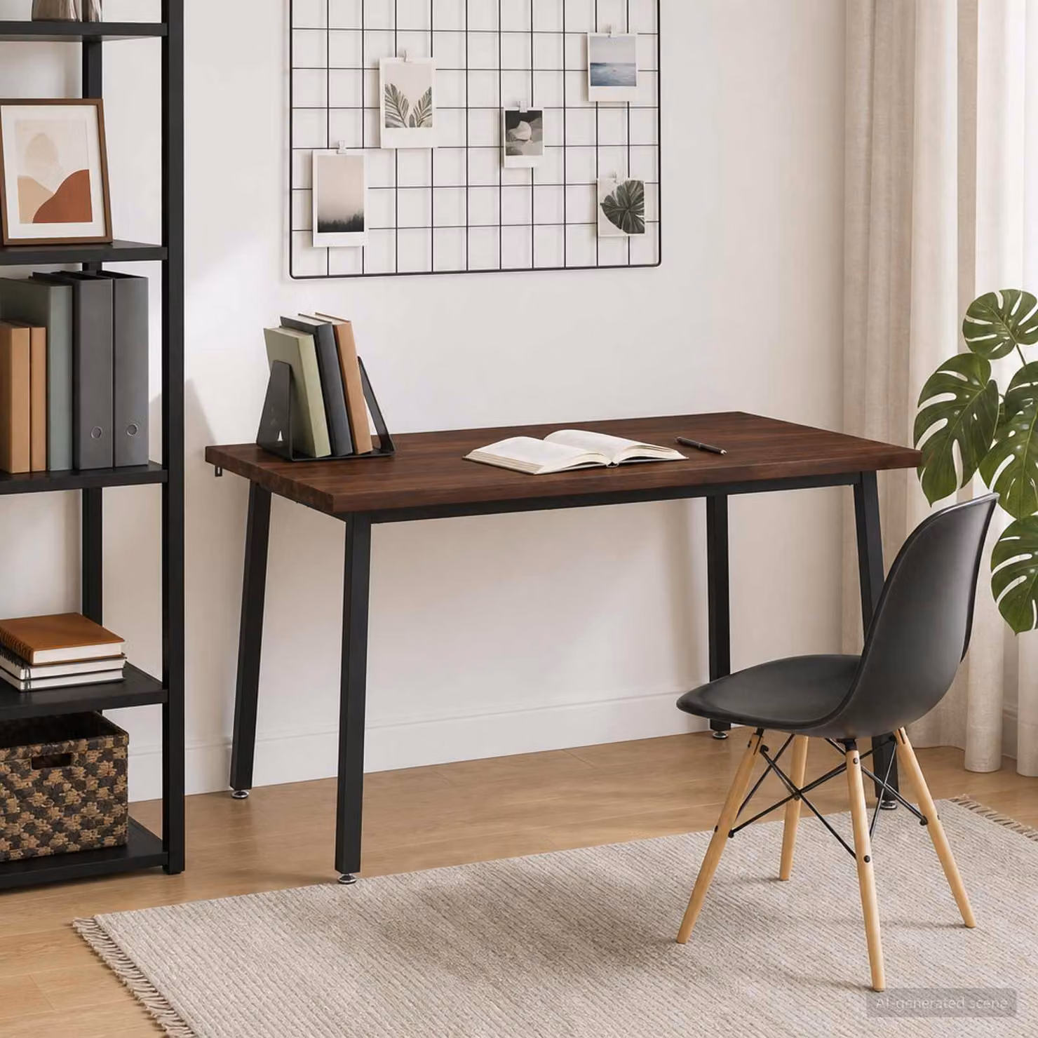 vidaXL 140 x 80 x 75 cm Legno di Acacia Massello Marrone scuro e Nero