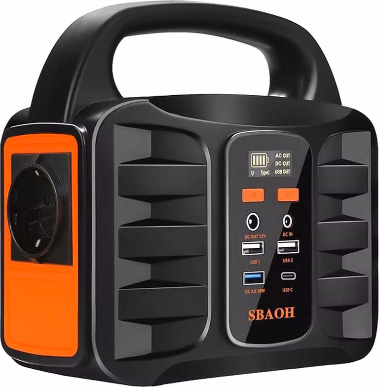 Centralina portatile per alimentazione - Generatore - Compatibile con pannelli solari - 150W - 27000 mAh - Uscita AC 220V/99W