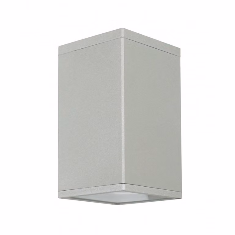 Lampada da soffitto spot esterna 21x12 cm 1xE27 argento IP54 SU-MA 8003 AL