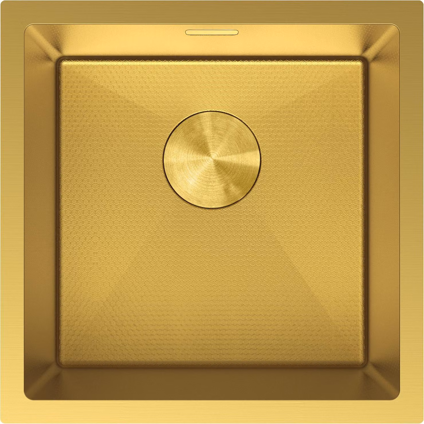 Mexen Trixo lavello in acciaio inox a 1 vasca 440 x 440 mm, oro HC - 6413441000-55HC