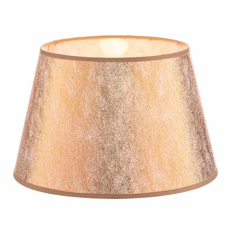 Paralume Cone altezza 18 cm, rame metallizzato Duolla, Rame, Tessuto / Stoffa / Seta