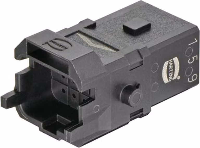 HARTING Han 1A Connettore compatto Inserto maschio (M) Connessione a crimpare, 12 poli 50 V, 6,5 A - 1 pezzo
