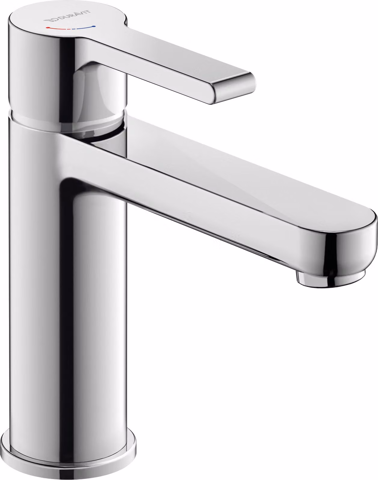 Duravit B.2 Mitigeur monocommandé pour lavabo M, FreshStart, Minusflow, saillie 139mm, sans garniture d'écoulement, chrome brillant, B21023002010, B21023002010