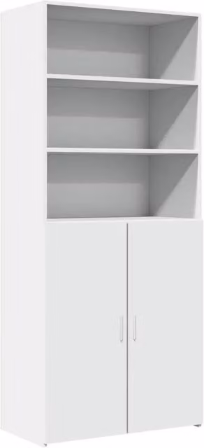 Credenza | Madia | Buffet da pranzo | Armadio da pranzo Bianca 80x42,5x185 cm in Legno Multistrato
