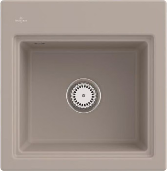 Lavello da cucina Villeroy&Boch, lavello da cucina Subway Style 50 S Almond 500x510mm, piano di lavoro della base 50cm