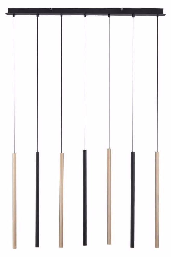 Paul Neuhaus FLUTE lampada a sospensione LWH 100x8x120 cm nero Lampada a sospensione