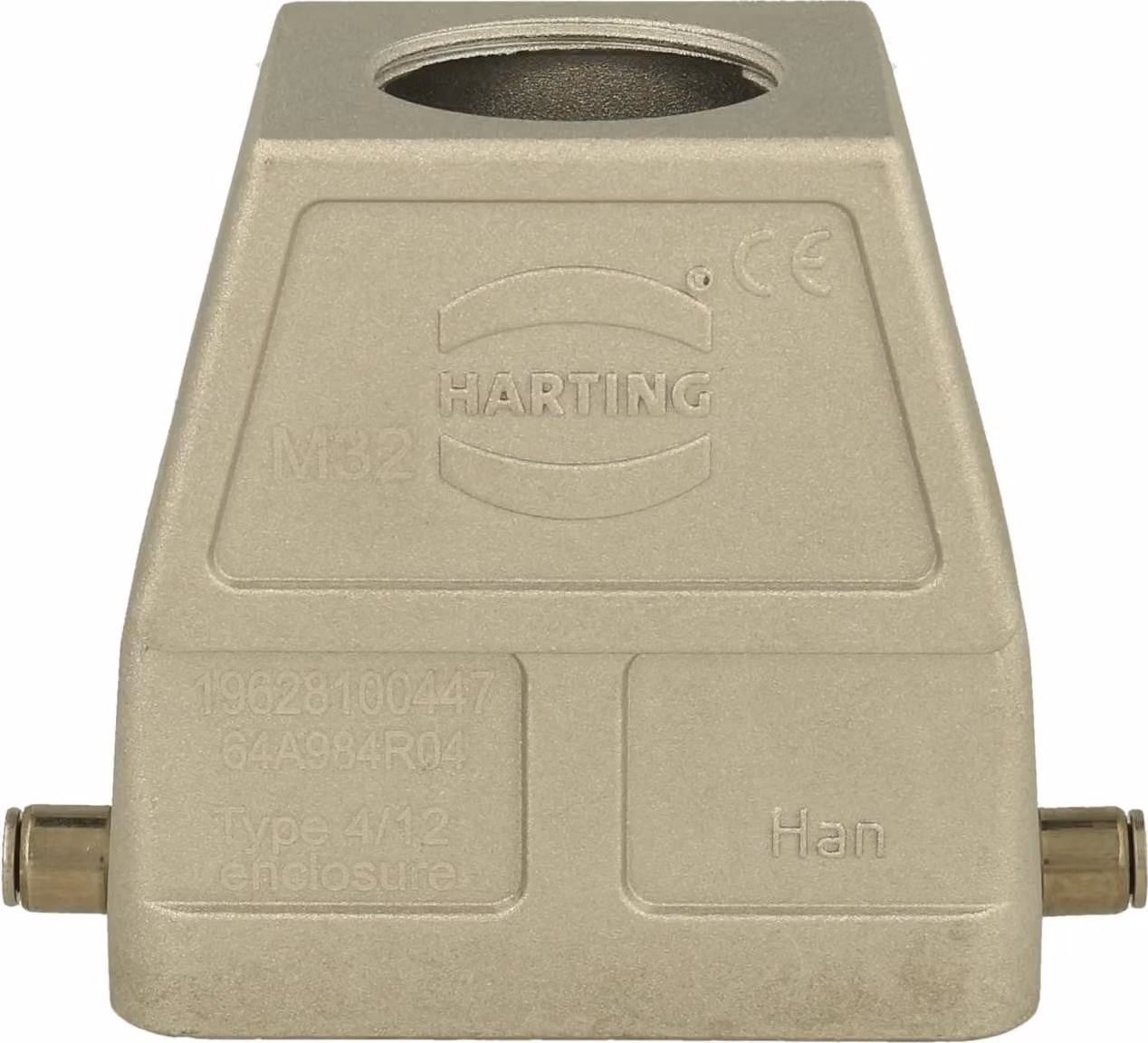 HARTING Han 10B EMC Contenitore tubolare alto, 1xM32 uscita cavo diritta, per 1 staffa (nella parte inferiore) - 1 pezzo
