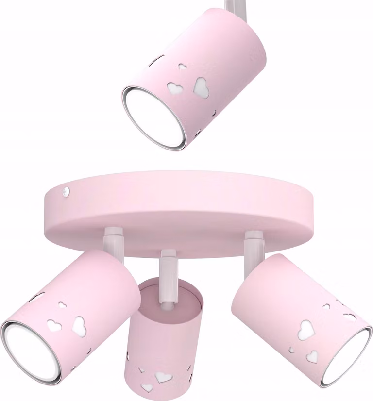 Lampada Da Tetto Per Bambini A Led Gu10 A Forma Di Cuore Rosa Per Bambine