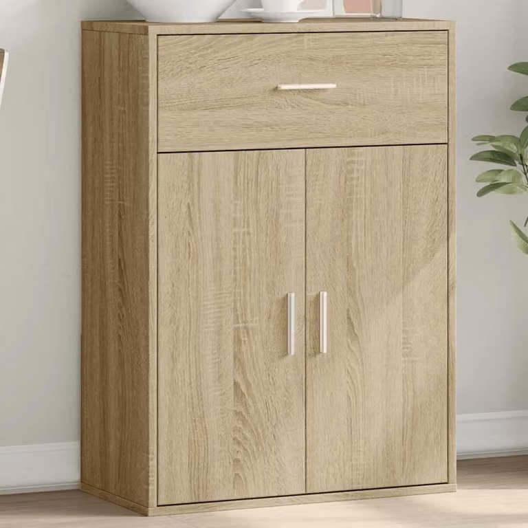 Credenza moderna vidaXL in legno marrone, sospesa, L: 60 cm, P: 30 cm, H: 84 cm
