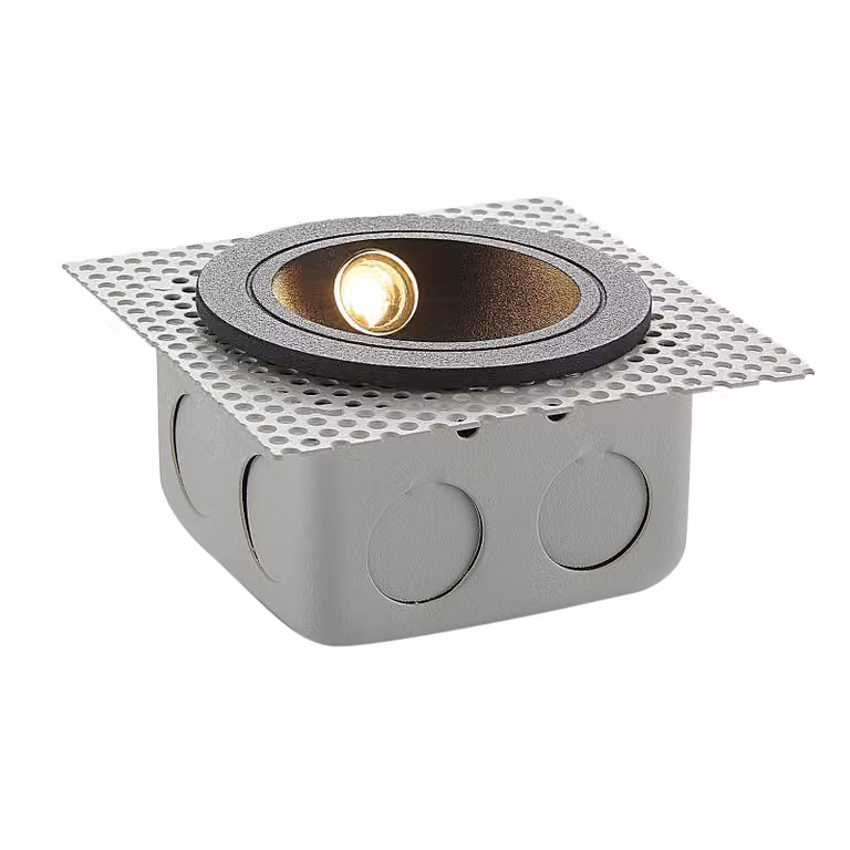 Lampada da incasso a parete LED Pordis, IP65, rotonda
