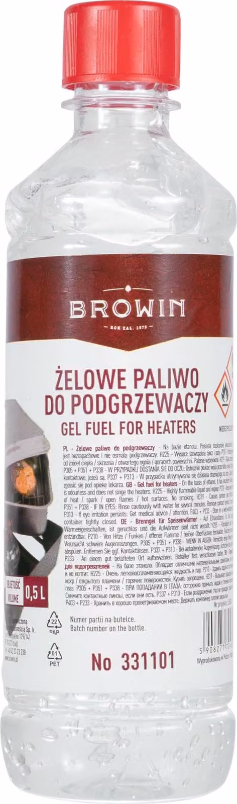 Gel combustibile per riscaldatori Browin 500 ml