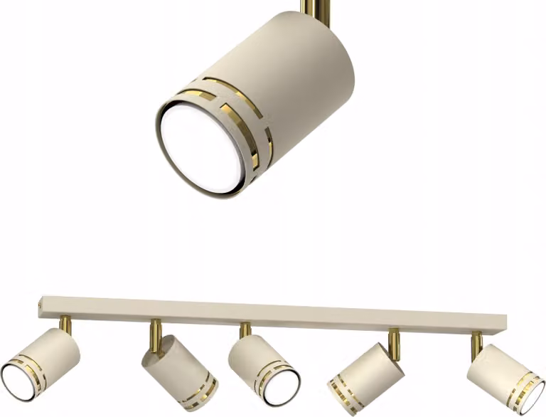 Lampada da soffitto Cashmere, orientabile, LED, GU10, finitura lucida, faretto, riflettore