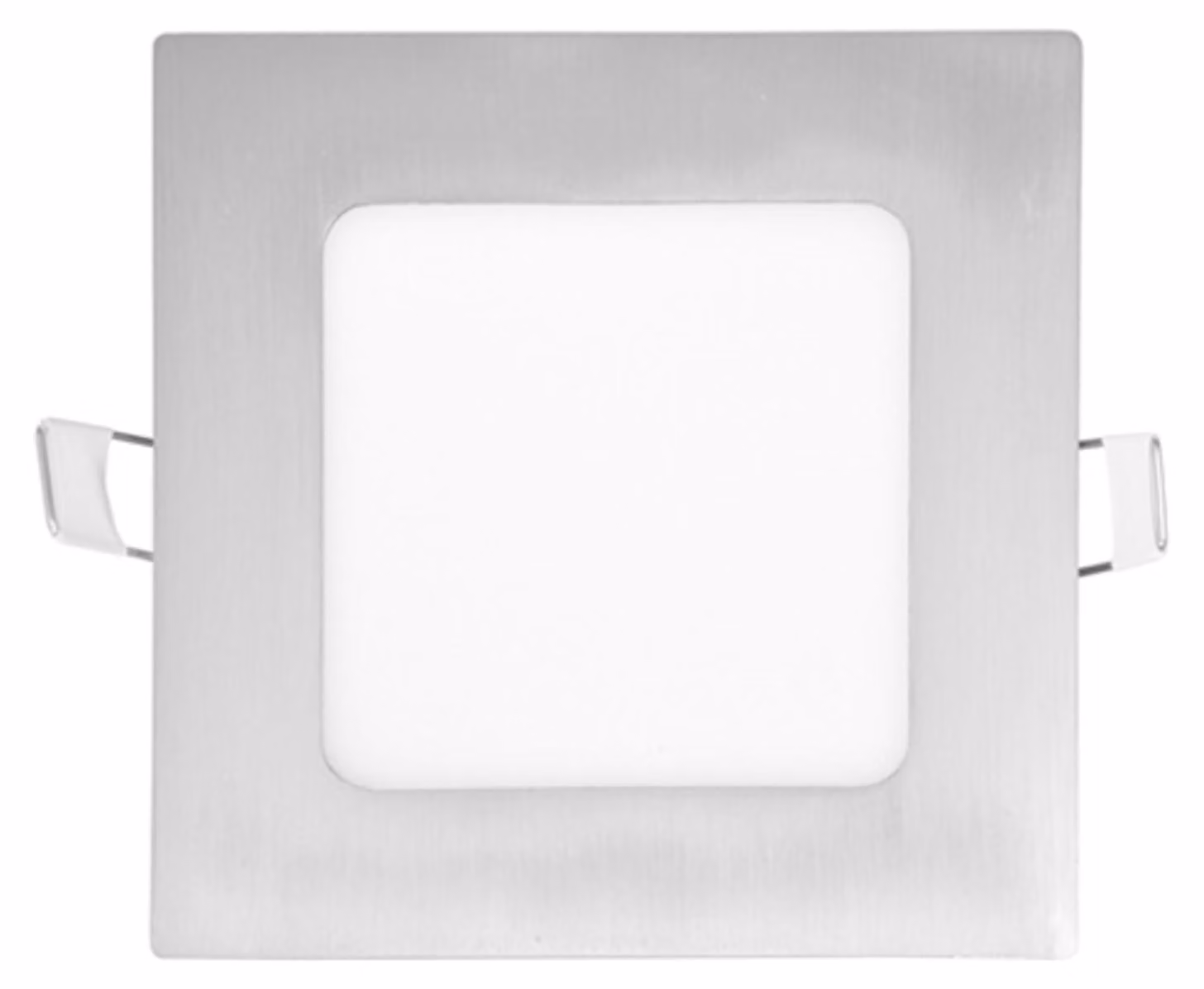 Pannello LED da incasso Ecolite Silver quadrato 120 x 120 mm 6W Colore della luce: Bianco luce diurna LED-WSQ-6W/41/CHR