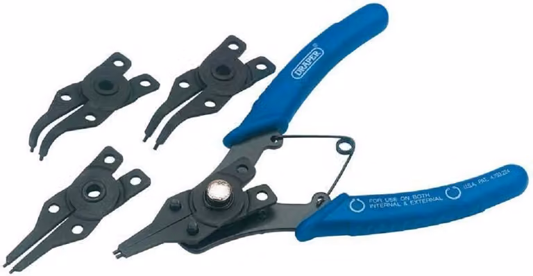 Pinze per anelli di sicurezza DRAPER Circlips® con punte intercambiabili